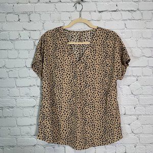 Dalmatian Print Top Size Small